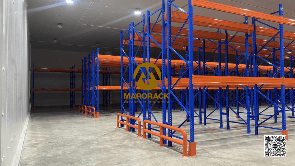 kệ double deep trong kho lạnh chứa sầu riêng