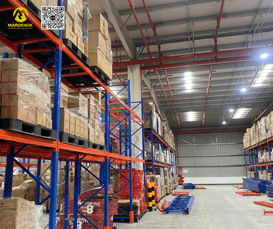 thi công lắp đặt kệ chứa hàng cho kho 4000m2