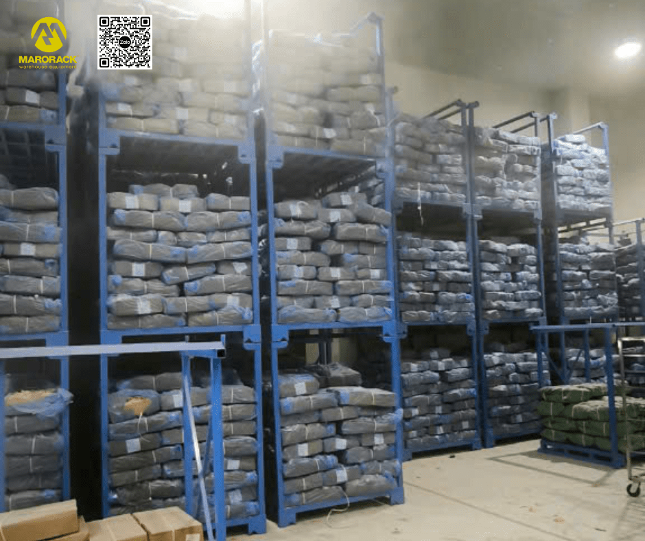 nestainer lưu trữ hàng thực phẩm trong kho lạnh